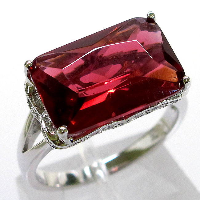 STERLING RUBY CHRON 美品 KARMA GORGEOUS 7 CT RUBY 925 STERLING SILVER RING SIZE 5-10 | eBay